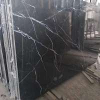 Nero Marquina Black Marble  Floor Tile  on sale